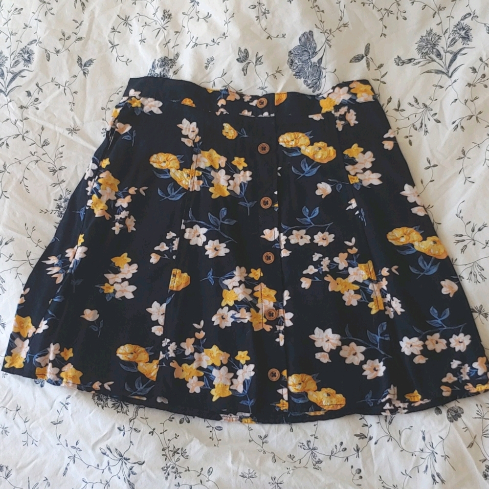 🌼Floral Skirt with Pockets